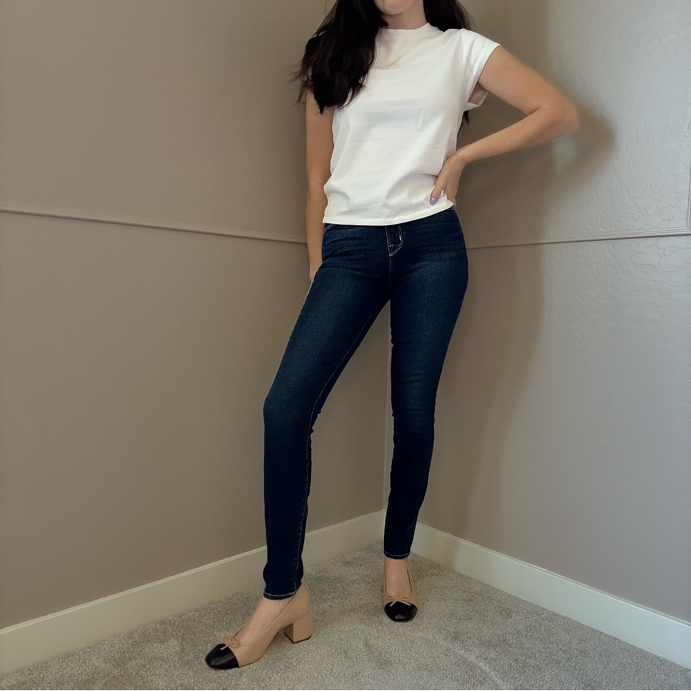 NWT L’agence Marguerite Dark Blue Skinny Jeans